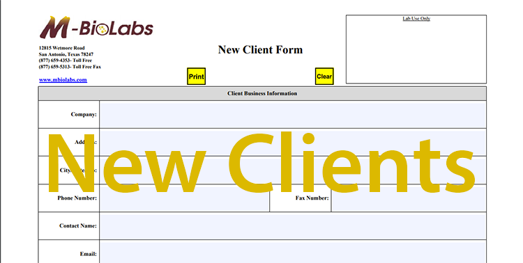 New Client Form